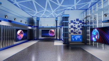 虚拟演播厅绿幕背景素材